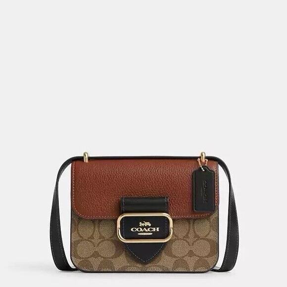 NWT Coach Crossbody Bag Morgan Square in Colorblock Signature Canvas CL462 - Picture 2 of 10